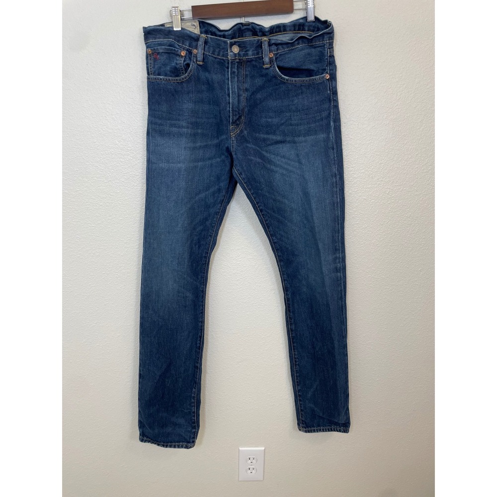 Polo Ralph Lauren Jeans‎ Mens 33x32 Denim RN 41381 Authentic Dungarees Straight